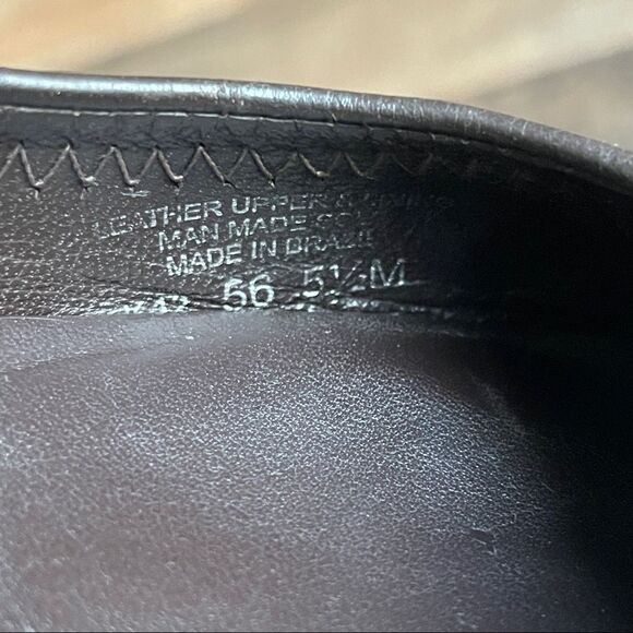 Tory Burch Mini Leather Travel Dark Brown and Gold Ballet Flats Size 5.5M - Picture 10 of 10